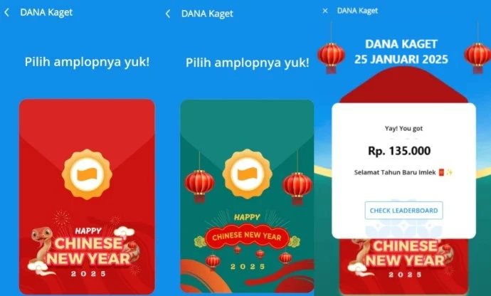 Dapatkan Rp135.000 Gratis! Link DANA KAGET Special Imlek di Sini!