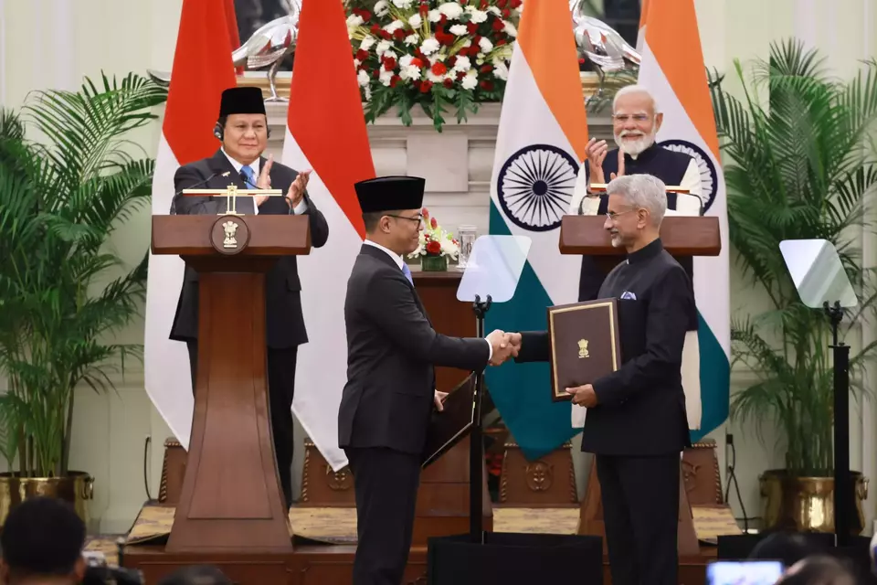 Disaksikan Prabowo dan Modi, Indonesia-India Teken MoU Kesehatan