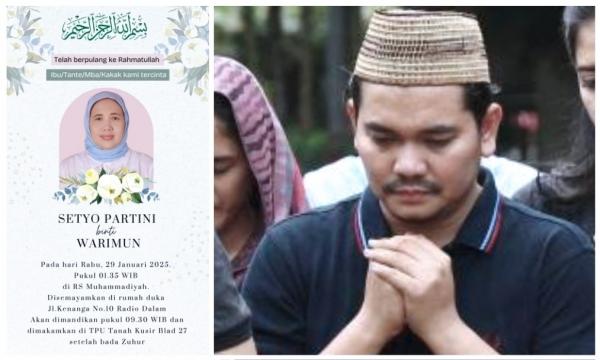 Doakan Jenazah Ibu Indra Bekti Dimakamkan di TPU Tanah Kusir