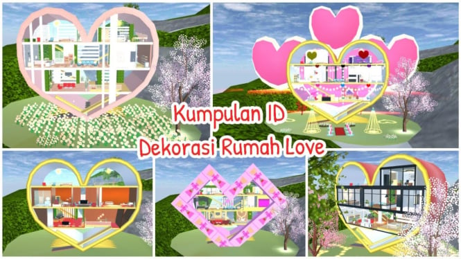 Panduan Lengkap Membuat Rumah Love Unik di Sakura School Simulator