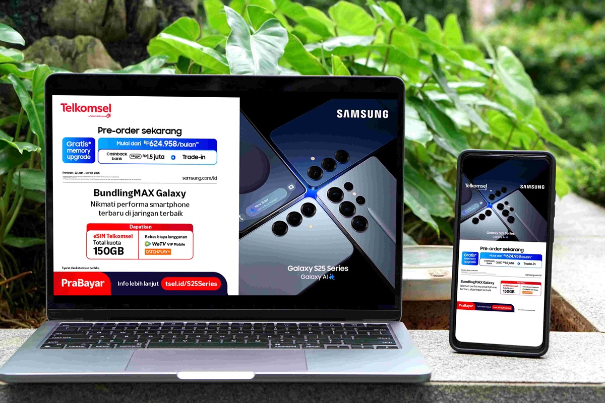 Pre-Order Paket BundlingMAX Samsung Galaxy S25, Kuota 150GB!