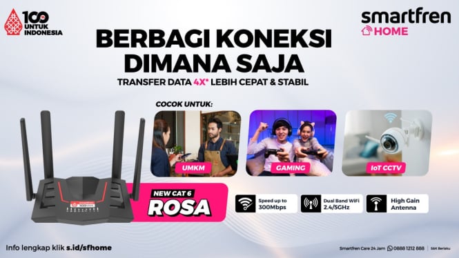 Smartfren Luncurkan Router Sahabat (ROSA) CAT6: Performa Optimal!