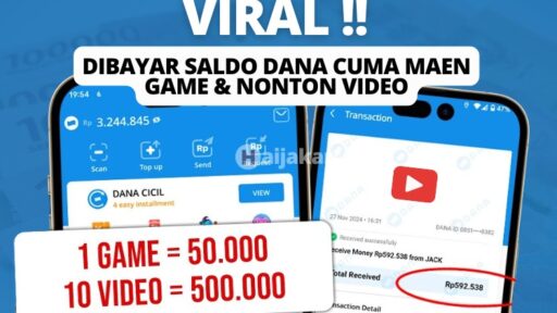 Viral! Dapatkan Saldo DANA Gratis Rp500.000 Cuma Main Game!