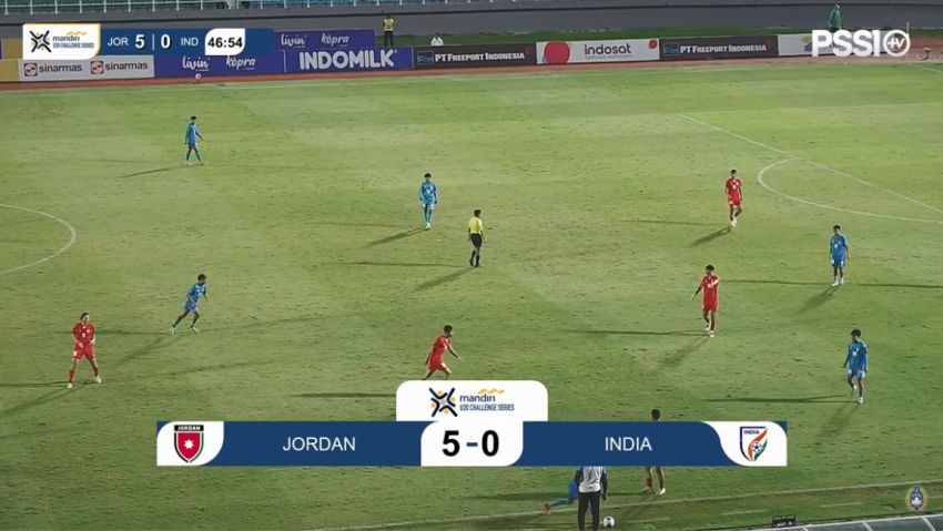 Yordania Hancurkan India 5-0 di Hasil U-20 Challenge Series 2025!