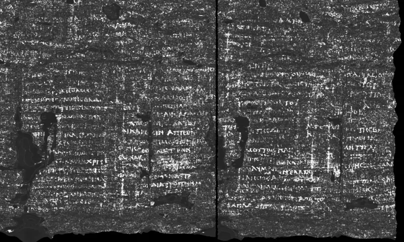 AI Terobosan Baru: Membaca Gulungan Kuno yang Terbakar Vesuvius