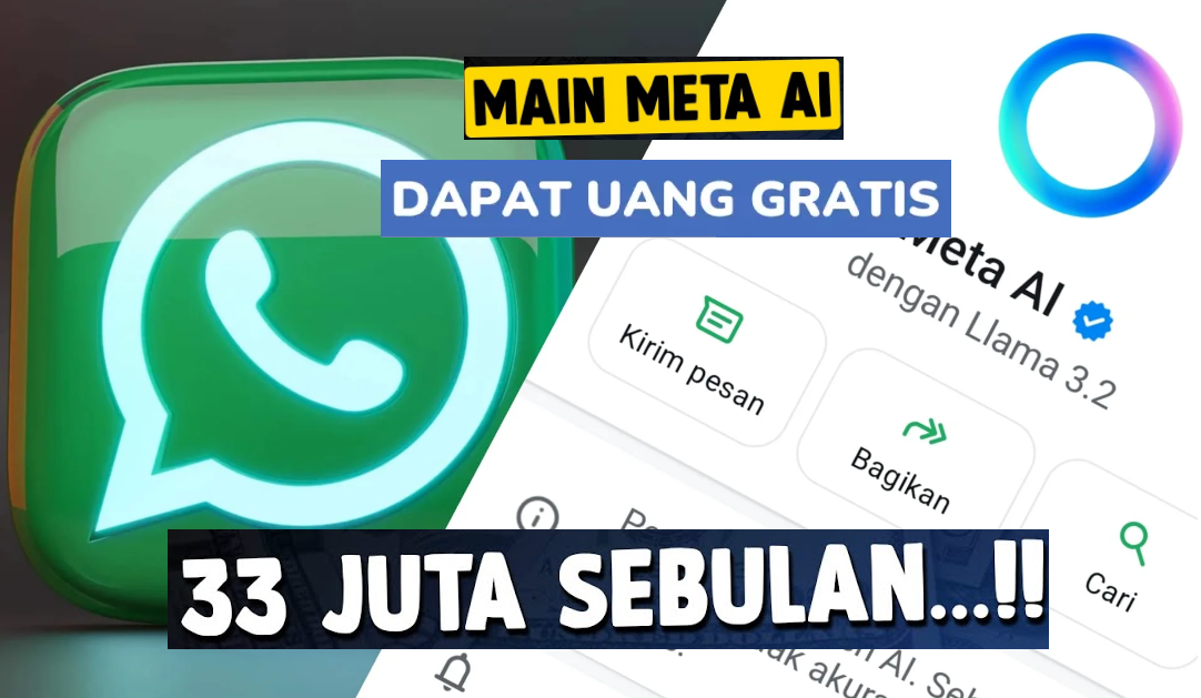 Begini Cara Menghasilkan Uang dari Meta AI WhatsApp 2025!