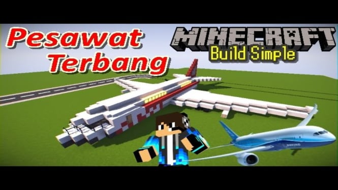 Bikin Pesawat Terbang Mudah di Minecraft Tanpa Mod, Yuk!