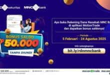 Dapatkan Bonus Rp50.000 Mudah! Buka RDN MNC Bank di MotionTrade