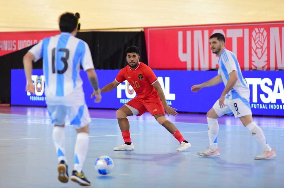 Hasil Babak Pertama: Timnas Futsal Indonesia Tertinggal 1-3 dari Argentina!