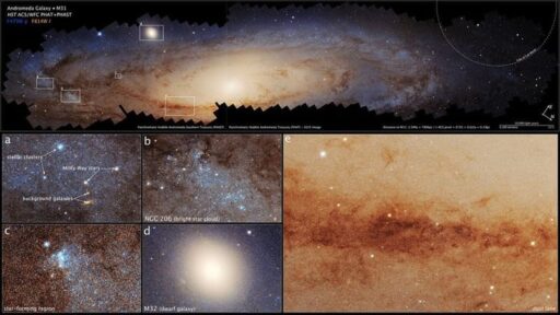 Ilmuwan Ungkap Keindahan Galaksi Andromeda Lewat Foto Menakjubkan