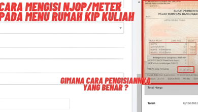 Ini Cara Mudah Mengisi NJOP per Meter di KIP Kuliah 2025!