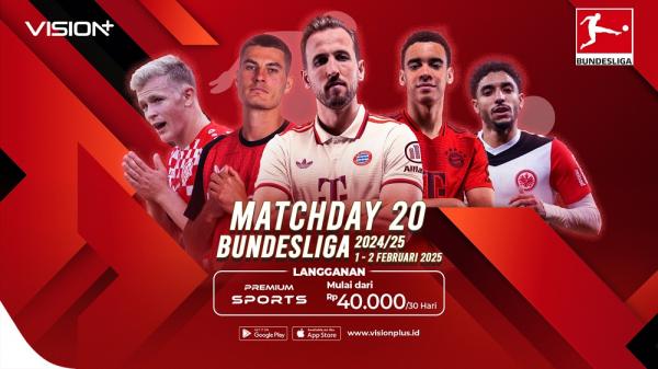 Jadwal Lengkap & Link Live Streaming Bayern vs Holstein di VISION+