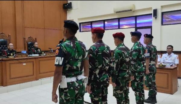 Kasus Penembakan Bos Rental: 3 Anggota TNI AL Tak Ajukan Eksepsi