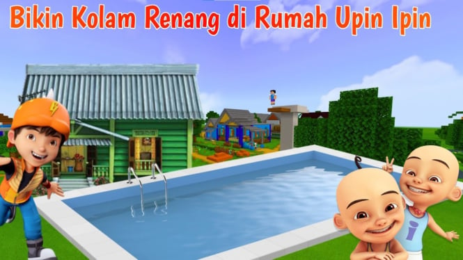 Langkah Mudah Buat Kolam Renang Upin & Ipin di Sakura School!