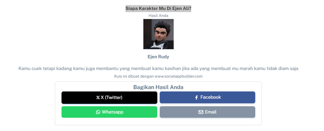 Link Ujian Karakter Mu di Ejen Ali, Akses Gratis via Google Form!