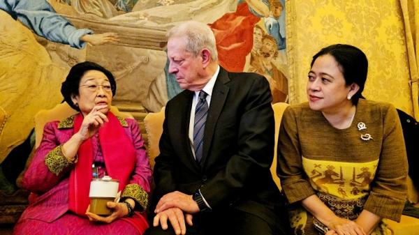 Megawati dan Al Gore Diskusikan Kebakaran Los Angeles di Vatikan