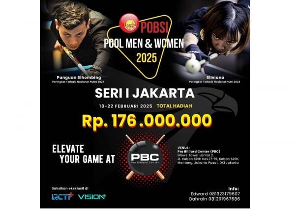 POBSI Gelar Pool Men & Women Series 2025: Cari Bintang Baru!