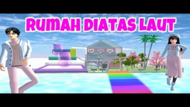 Panduan Lengkap Membangun Rumah Atas Laut di Sakura School Simulator!