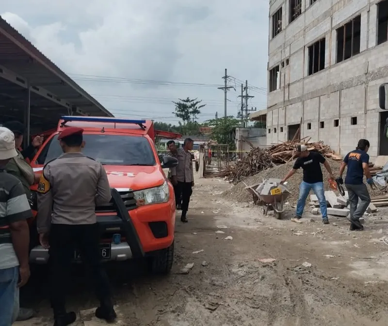 Polisi Usut Proyek RS PKU Muhammadiyah Blora Terkait Crain Jatuh