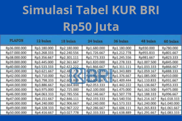 Raih KUR BRI 2025 Rp50 Juta untuk UMKM, Cicilan Mulai Sejutaan!