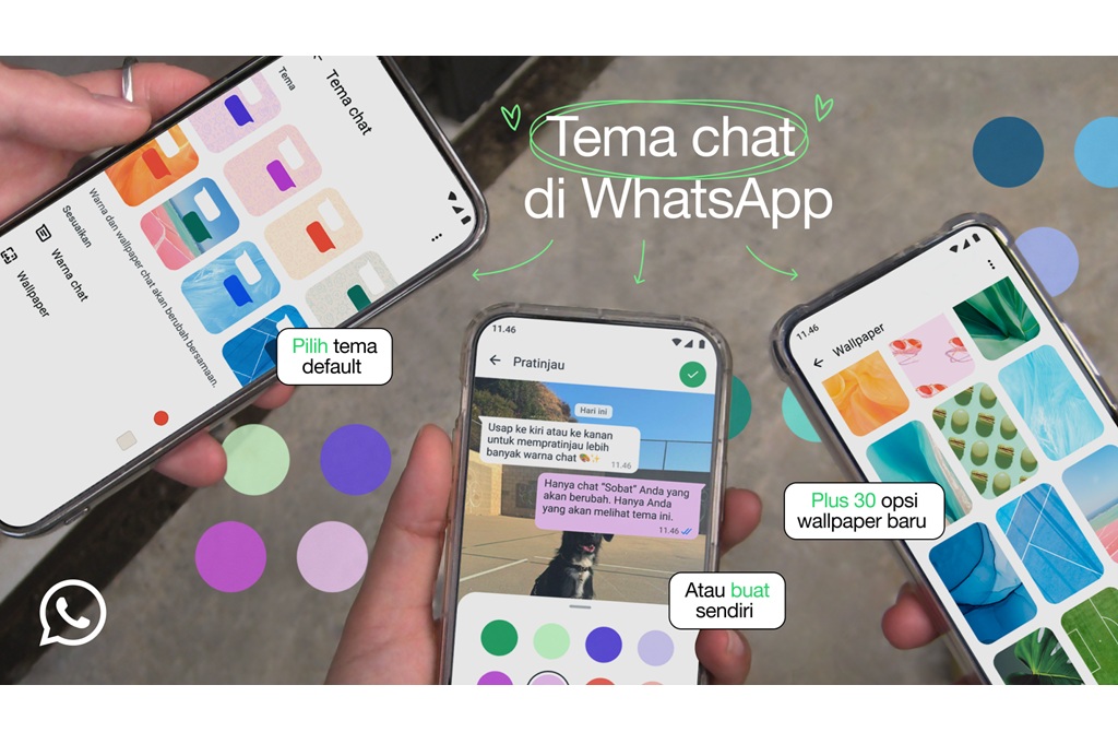 WhatsApp Perkenalkan Fitur Tema Chat untuk Personalisasi Pesan