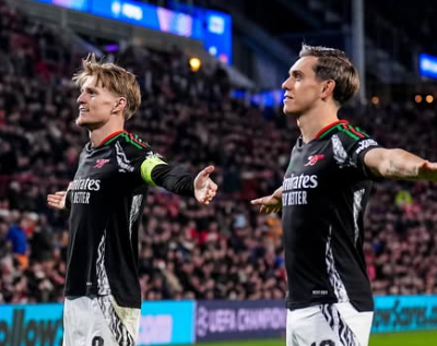 Arsenal Porak-porandakan Gawang PSV Eindhoven 7-1, Target Trofi Liga Champions!