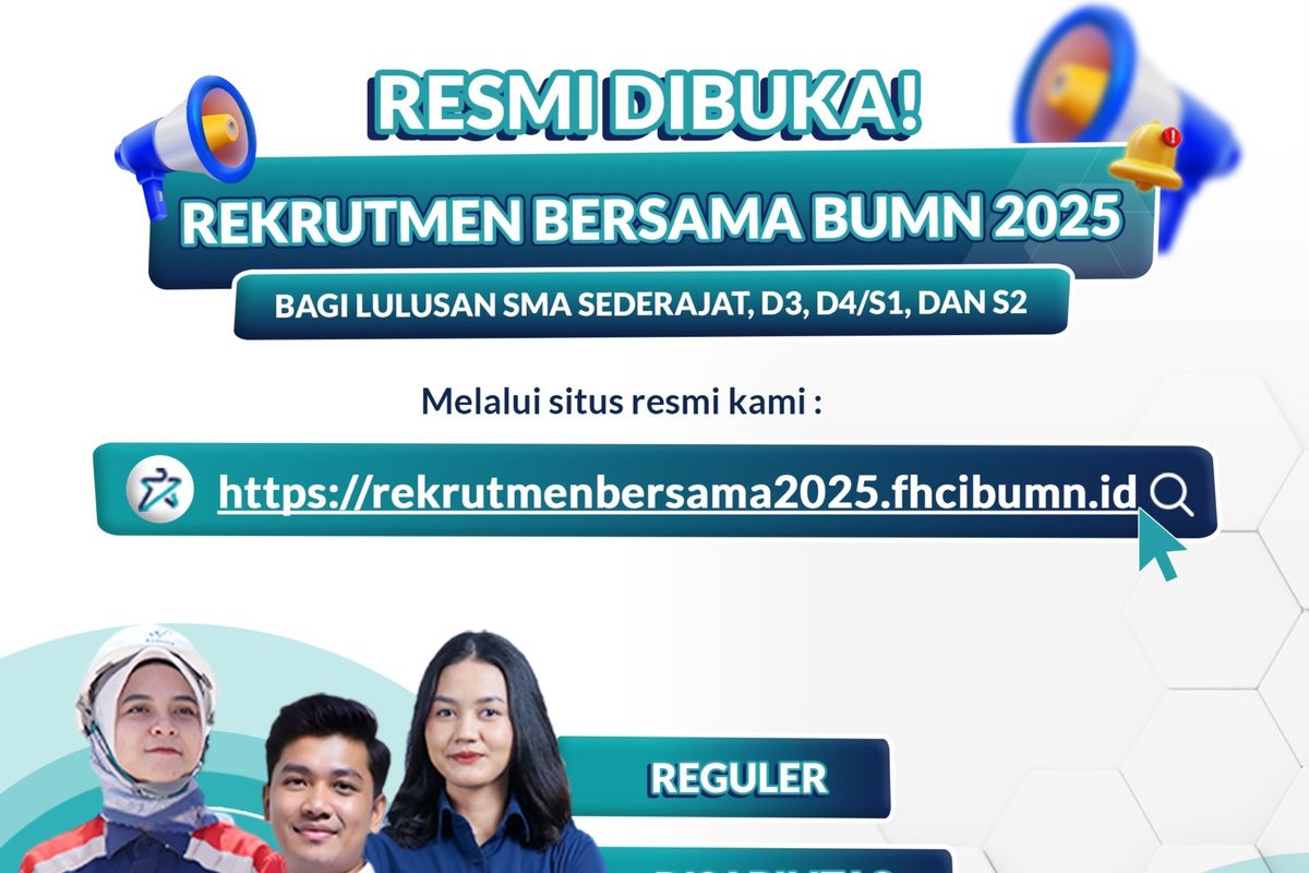 Beraksi! Link Pendaftaran Rekrutmen Bersama BUMN 2025 Sudah Dibuka