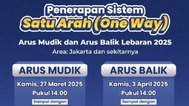 Catat! Tanggal Penerapan One Way Tol Saat Mudik Lebaran 2025!