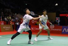 Head to Head Leo/Bagas Vs Sabar/Reza: Siapa Unggul Jelang Semifinal All England 2025?