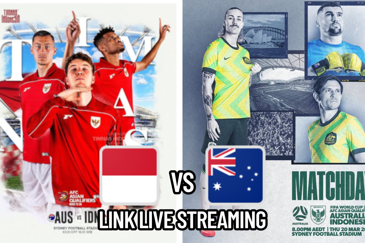 LINK Live Streaming Indonesia vs Australia: Kualifikasi Piala Dunia 2026!