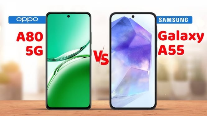 Oppo A80 5G vs Samsung Galaxy A55 5G: Duel Spesifikasi, Siapa Unggul?