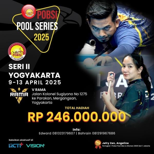 POBSI Pool Seri II Yogyakarta: Perburuan Hadiah Rp246 Juta!