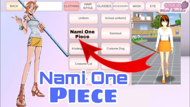 Panduan Lengkap: Buat Karakter Anime Nami di Sakura School Simulator!