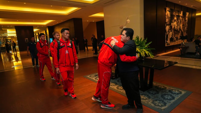 Pesan Inspiratif Erick Thohir untuk Pemain Timnas Indonesia ke Sydney