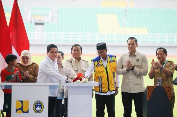 Prabowo Resmikan 17 Stadion: Erick Thohir Ciptakan Karakter Lewat Sepak Bola!