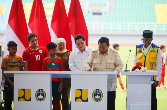 Prabowo Resmikan 17 Stadion FIFA, Erick Thohir: Bangun Karakter Bangsa