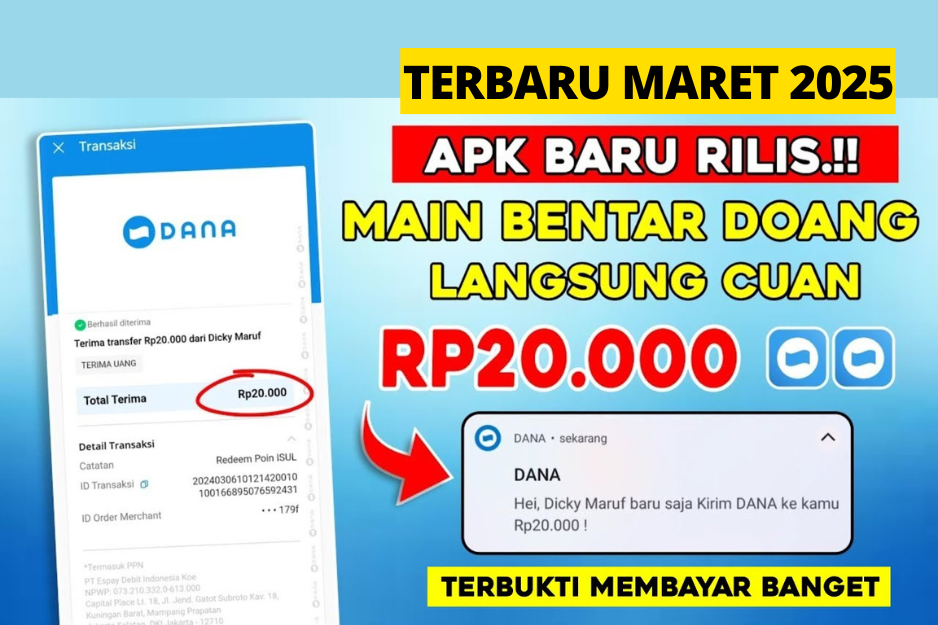 UPDATE! Dapatkan Saldo DANA Gratis Maret 2025, Cuan Rp150.000!