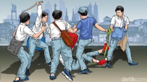 Tawuran Maut di Bekasi: Mahasiswa Tewas Terbacok, Polisi Buru Dua Pelaku Lain