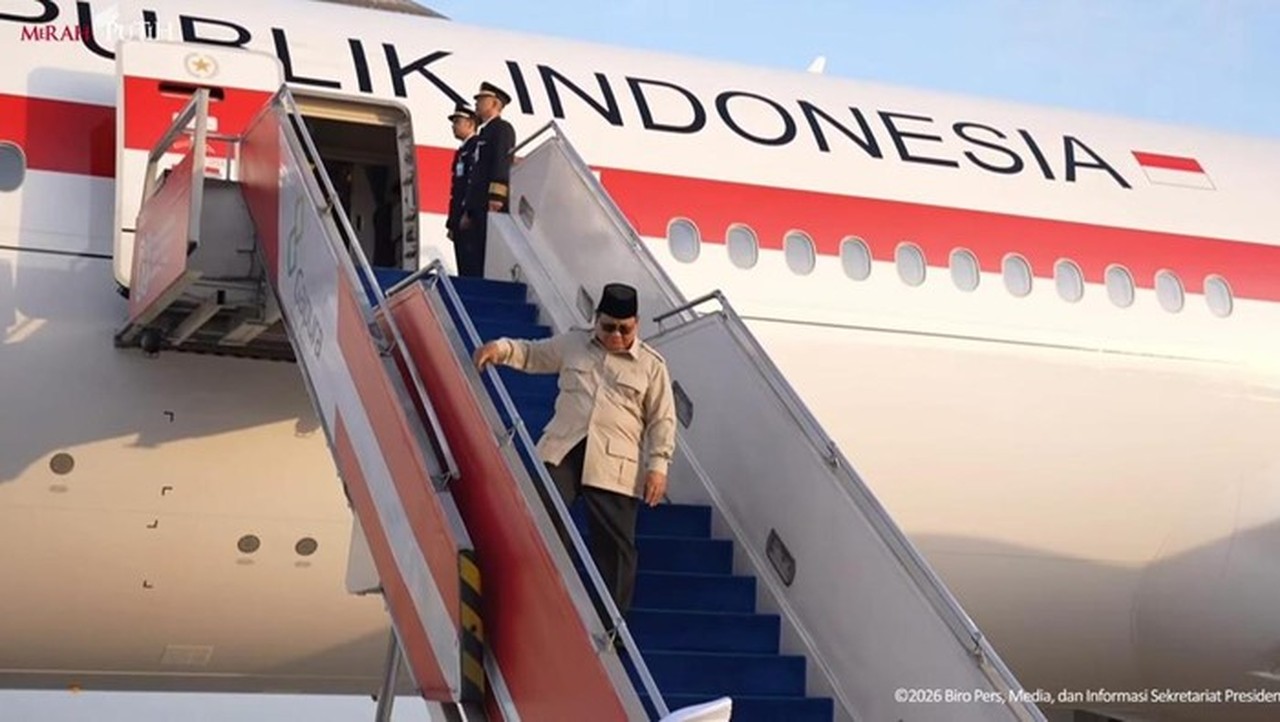 Prabowo Subianto Pulang ke Tanah Air Usai Lawatan Diplomatik ke Inggris dan Prancis