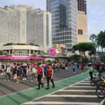 Warga Jakarta Manfaatkan CFD HI untuk Berolahraga di Tengah Cuaca Tak Menentu
