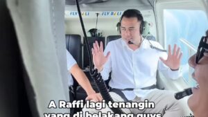 Helikopter yang Ditumpangi Raffi Ahmad Oleng di Bali Akibat Cuaca Ekstrem