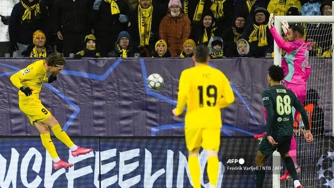 Bodo/Glimt Unggul 2-0 atas Manchester City di Babak Pertama Liga Champions