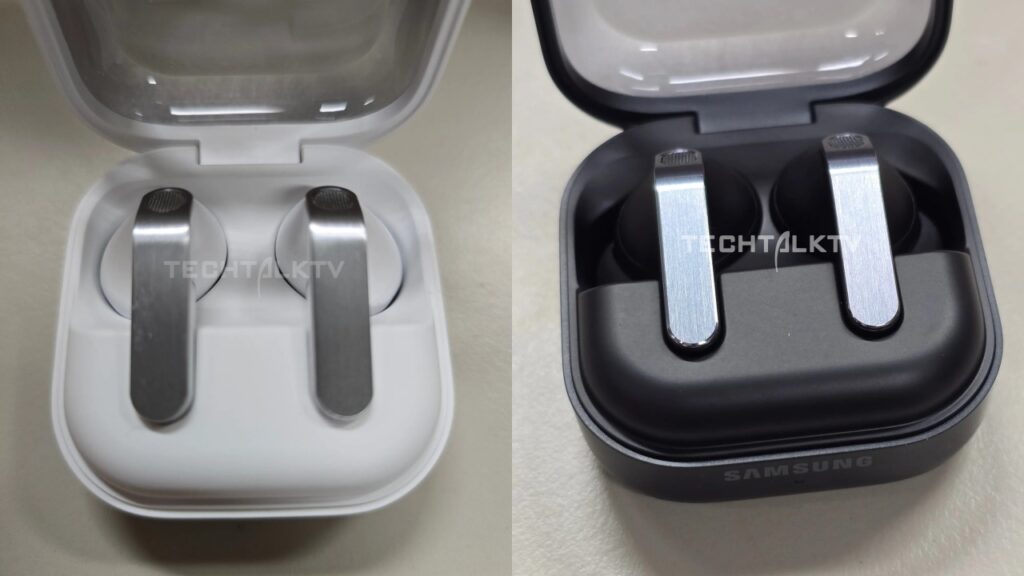 Bocoran Desain Klasik Galaxy Buds 4 Dengan Warna Hitam Dan Putih. Foto Xtechtalktv