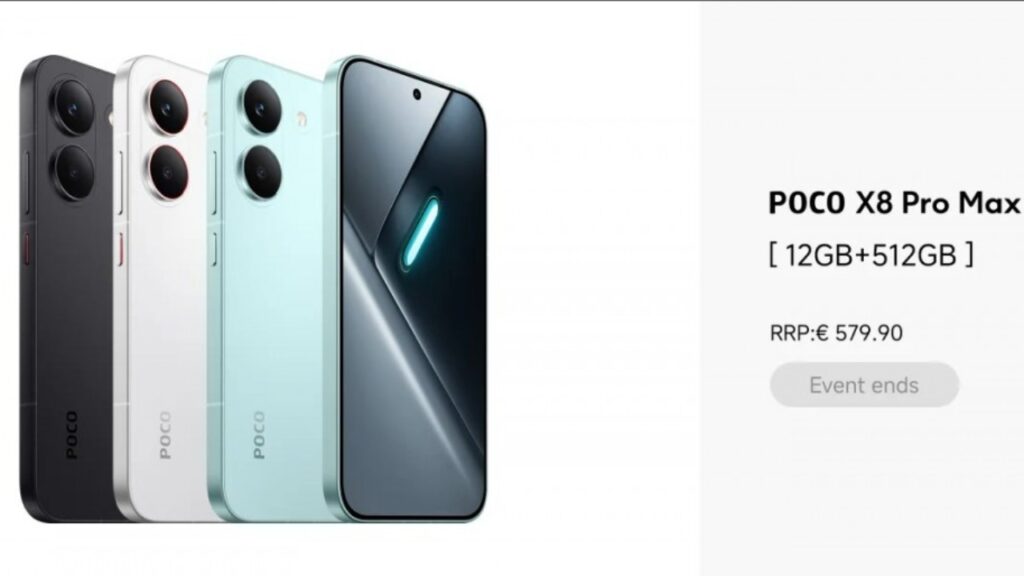 Bocoran Harga Poco X8 Pro Max di Eropa. Foto: GSMArena