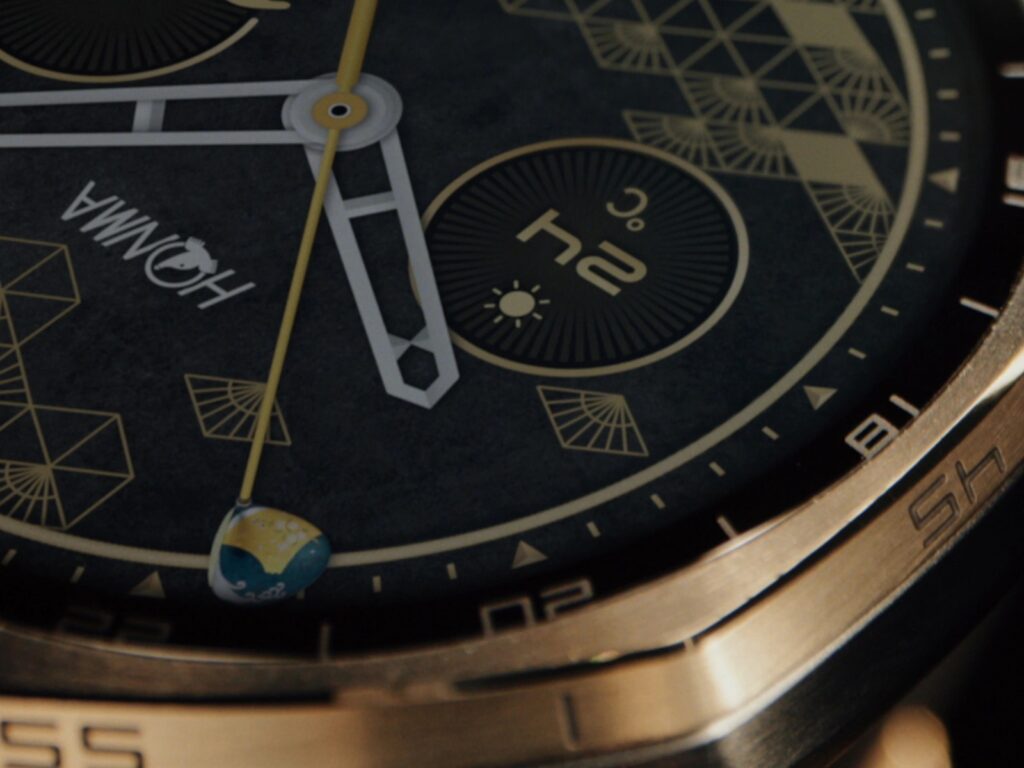 Detail Desain Premium Honma x Huawei Watch GT 6 Pro. Foto: Huawei