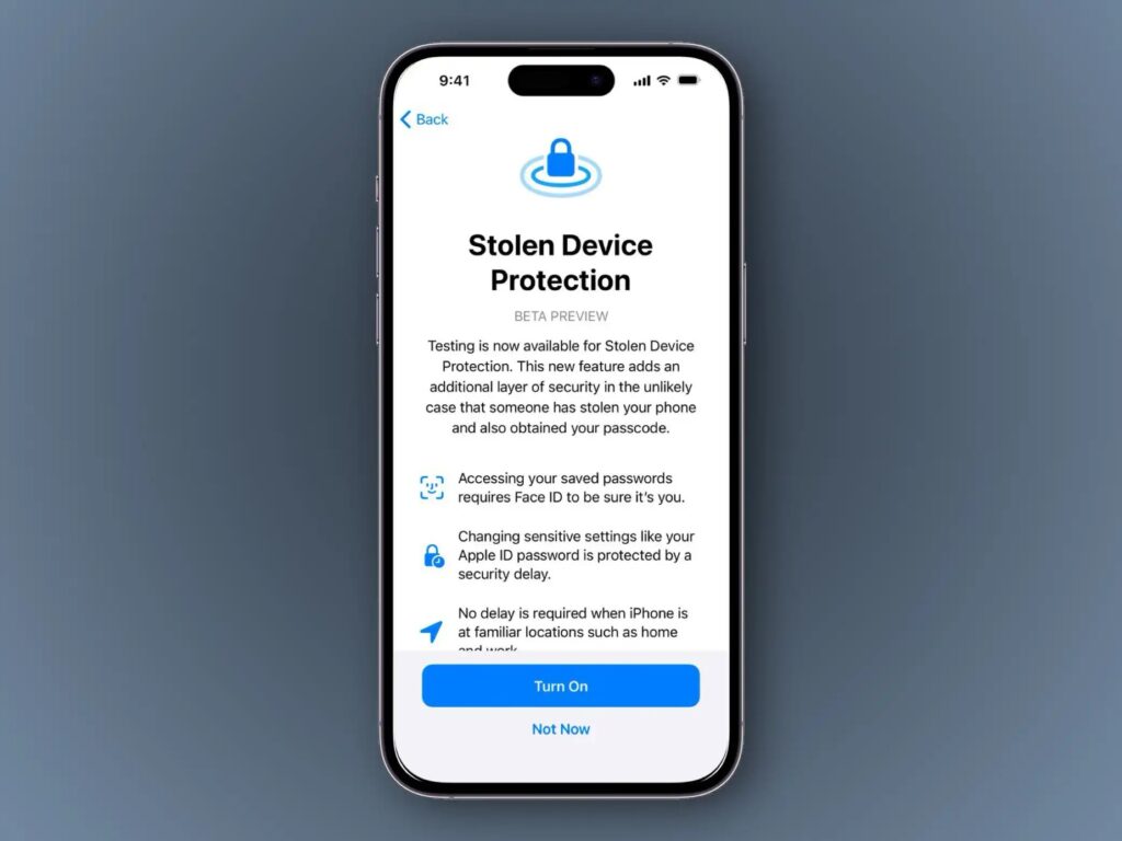 Fitur Stolen Device Protection Pada iPhone. Foto: Macworld