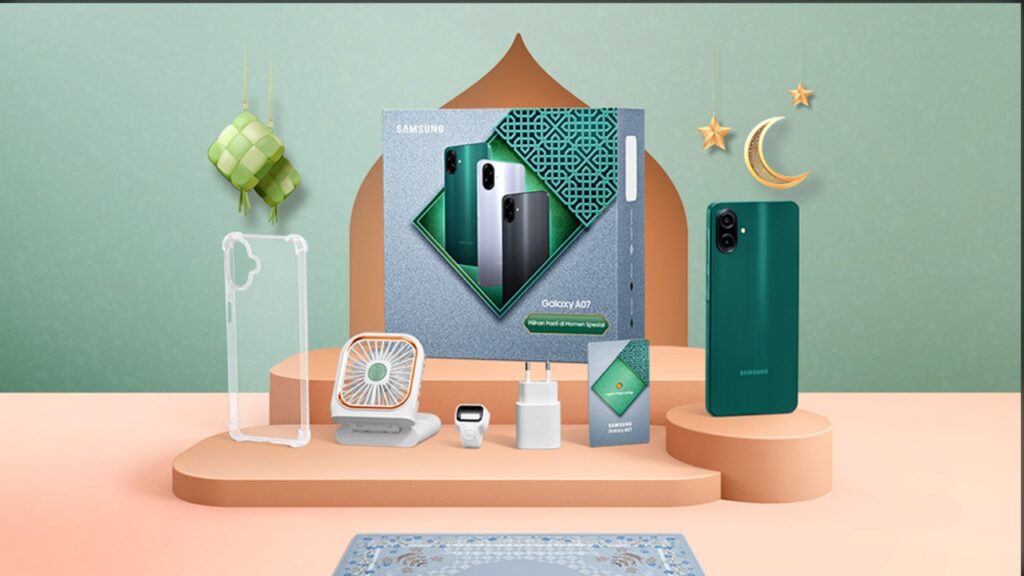 Galaxy A07 Hari Raya Package tersedia dalam 4 pilihan RAM/penyimpanan mulai dari Rp 1.399.000. Foto: Samsung