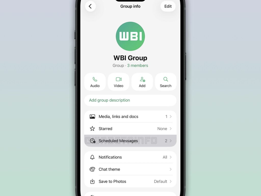 Ilustrasi Fitur Scheduled Messages Pada WhatsApp Beta. Foto: WABetaInfo