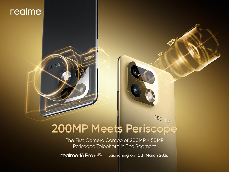 Kamera Periskop 200MP pada realme 16 Series 5G. Foto: Realme