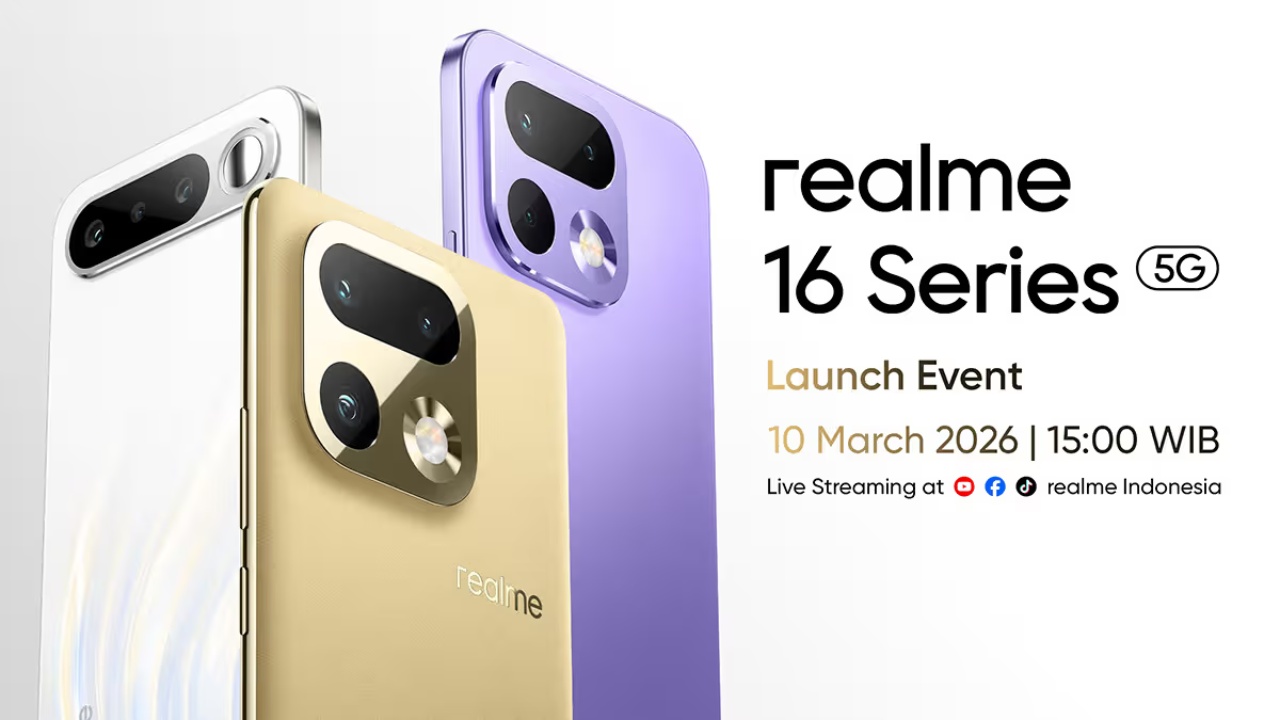Realme 16 Series 5G Meluncur 10 Maret, Bawa Kamera 200MP dan Bonus Pre-order Rp 4,2 Juta